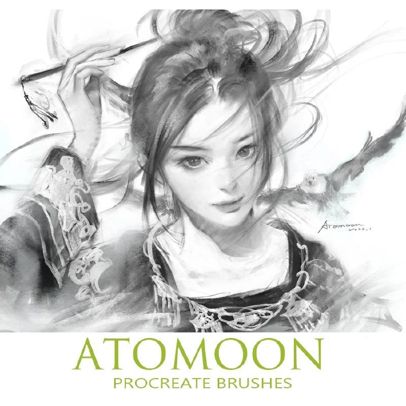 Procreate iOS & MacOSX【T268】 ATOMOON Procreate Brushes