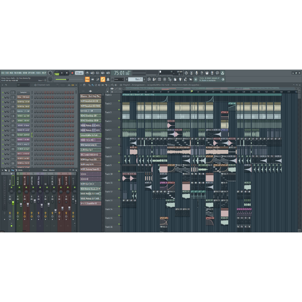 Shiny Disco Balls - DJ Tino Vina Remix (Mastered)  Vina FLP - FL Studio Project