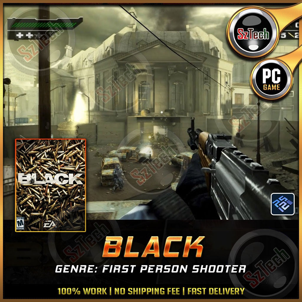 Black [ PC/Laptop GAME] Offline GamesFirst-Person ShooterGame BlackPCSX2 Emulator