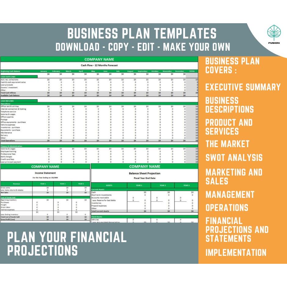 AUTO REPAIR SHOP BUSINESS PLAN, FINANCIAL PROJECTION, CASHFLOW TEMPLATES
