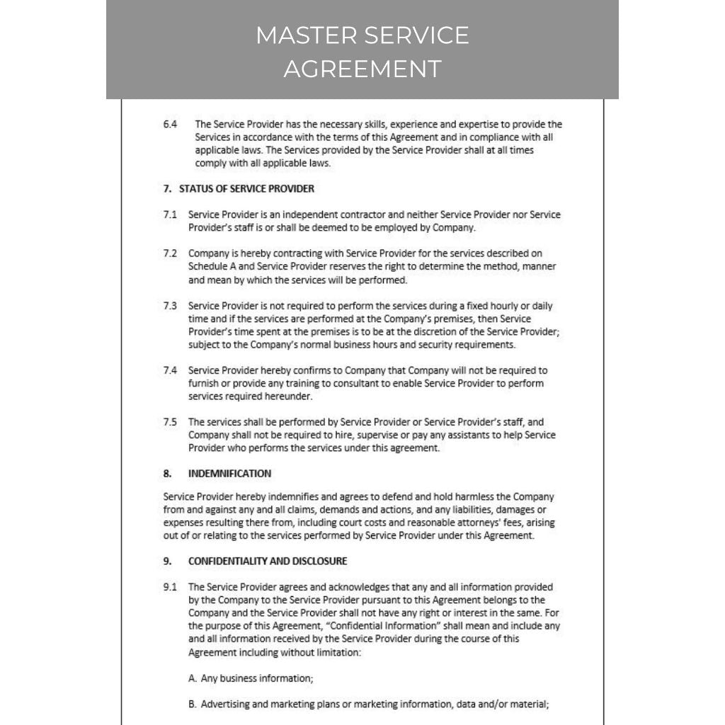 MASTER SERVICES AGREEMENT