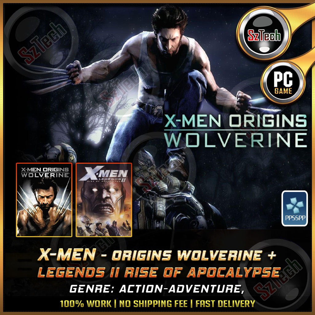 X-Men Origins: Wolverine | X-Men Legends II: Rise of Apocalypse [ PC/Laptop GAME] Offline GamesAction-AdventureX-Men