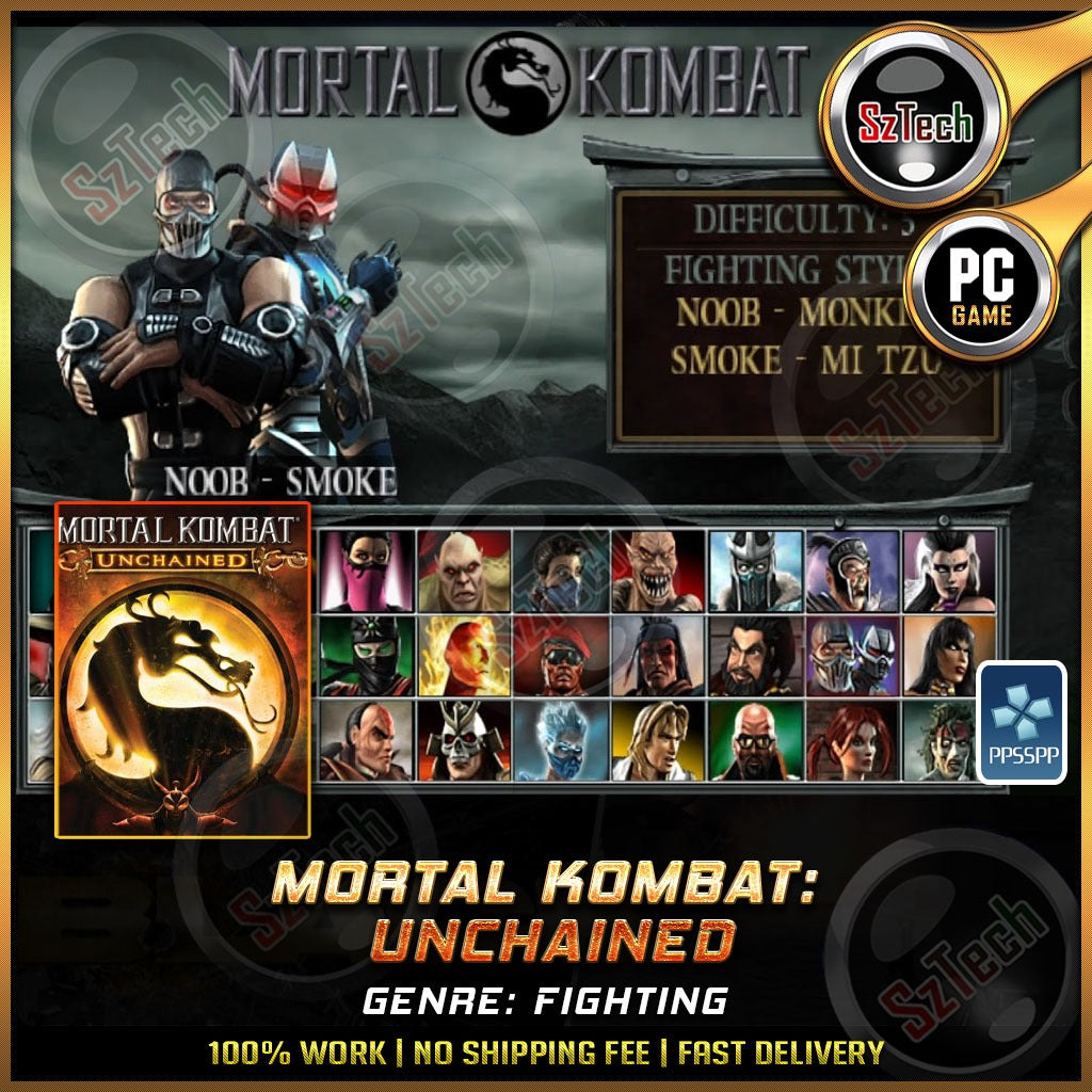Mortal Kombat: Unchained [ PC/Laptop GAME] Offline GamesFightingMortal KombatPPSSPP Emulator