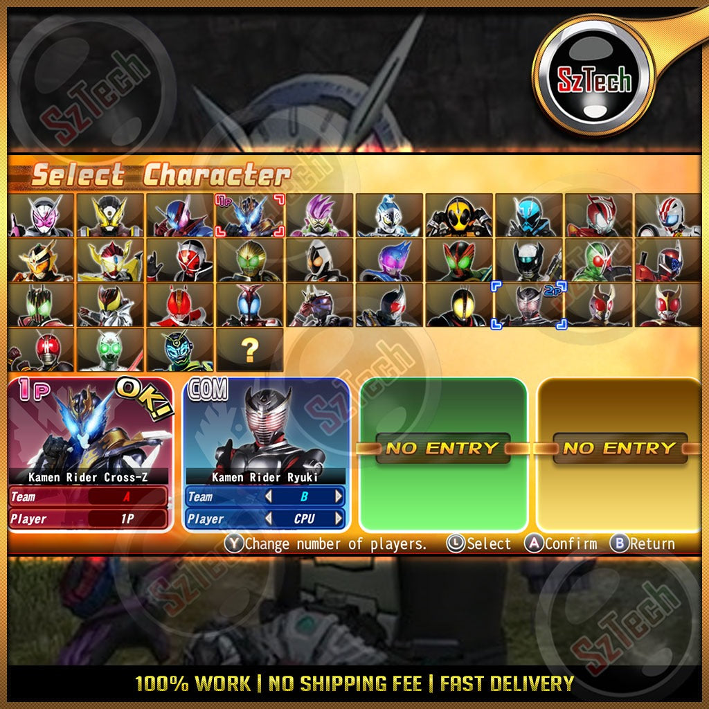 Kamen Rider Climax Scramble [ PC/Laptop GAME ]Fighting game - Role-playing Video GameYuzu EmulatorNintendo Switch