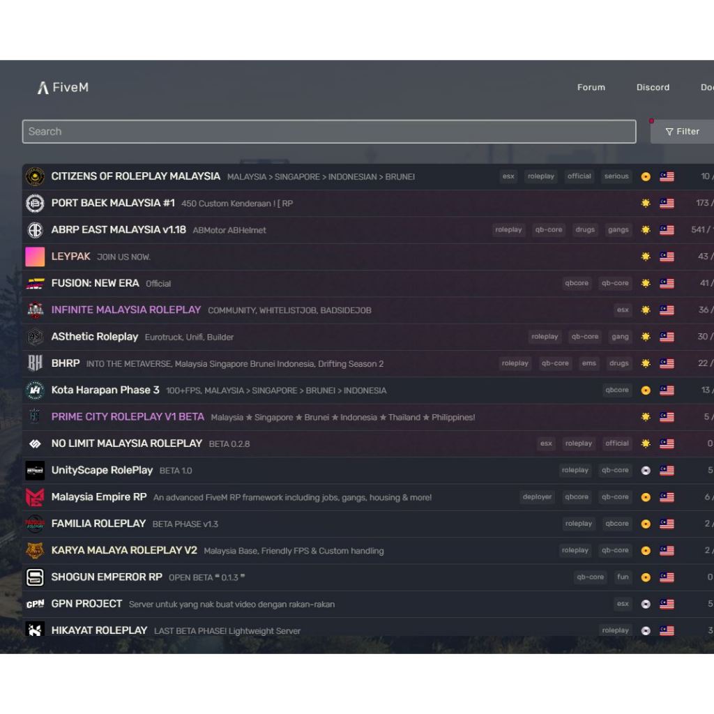 GTA V FIVEM MALAYSIA ROLEPLAY ABRP SEVER ONLINE  MULTIPLAYER ROCKSTAR MAIL ACEESS ️