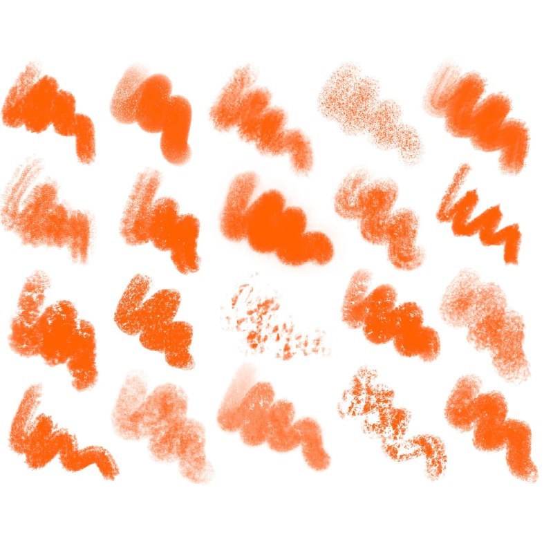 Procreate iOS & MacOSX【T246】 Realistic Wax Crayon Brushes for Procreate