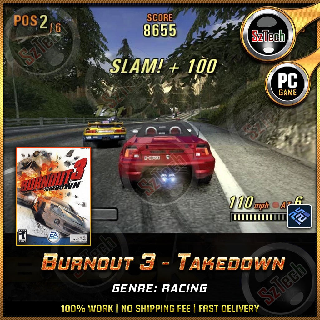 Burnout 3 - Takedown [ PC/Laptop GAME] Offline GamesBurnout 3PCSX2 Emulator