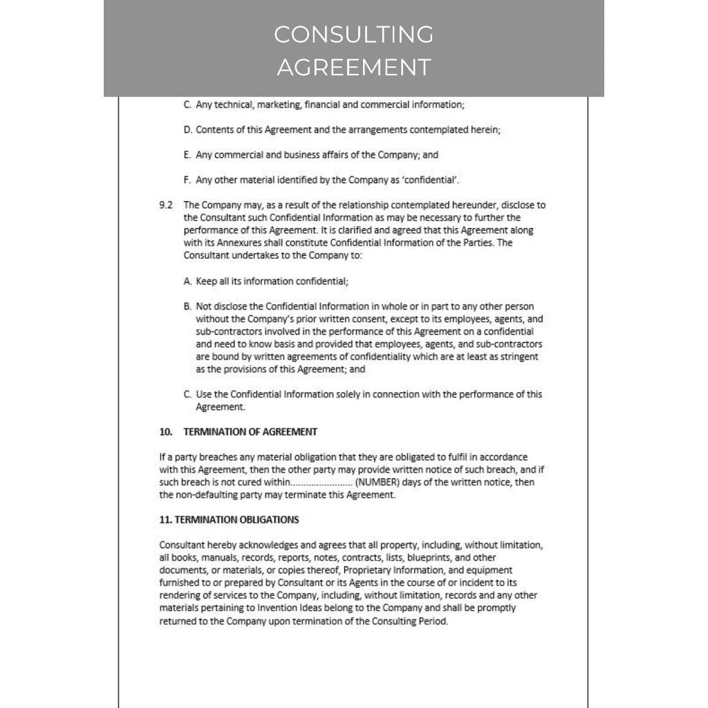 CONSULTING AGREEMENT