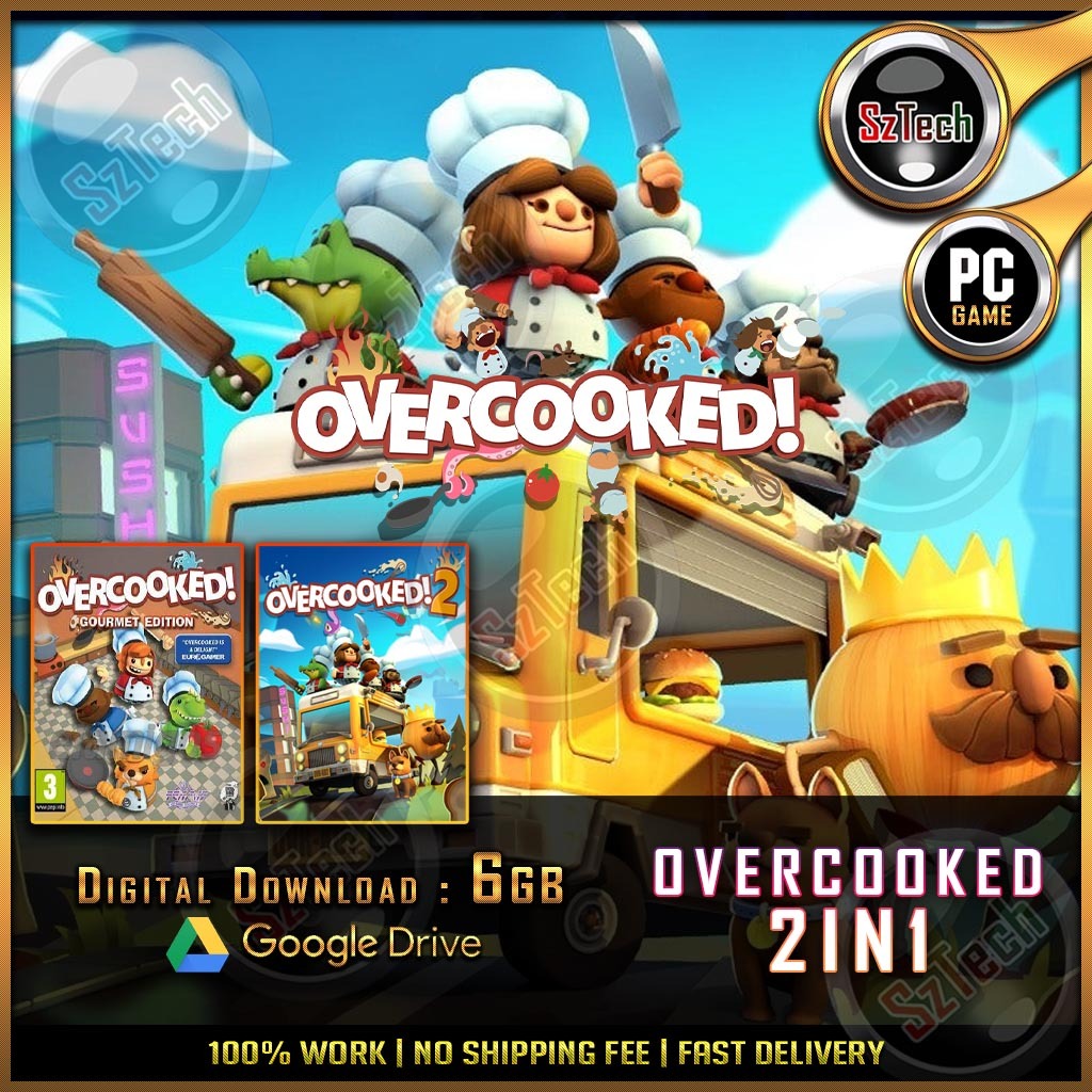 Overcooked Gourmet Edition | Overcooked 2 [PC GAME]  2in1[ DIGITAL DOWNLOAD]ArcadeNostalgia Game