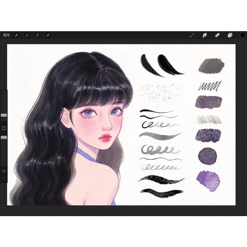Procreate【T263】 Procreate Texture Brushes by BigPear Liu