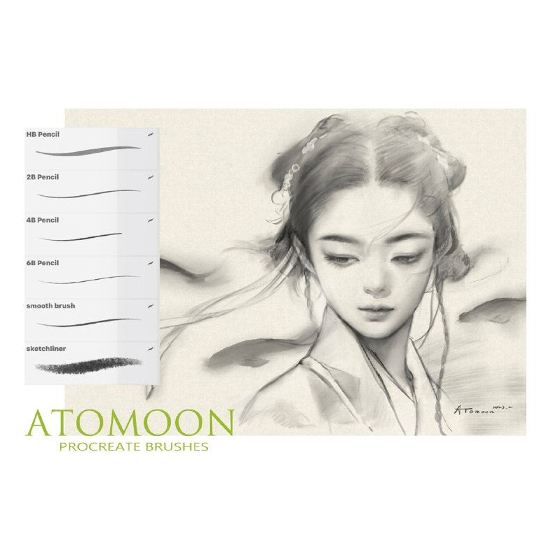 Procreate iOS & MacOSX【T268】 ATOMOON Procreate Brushes