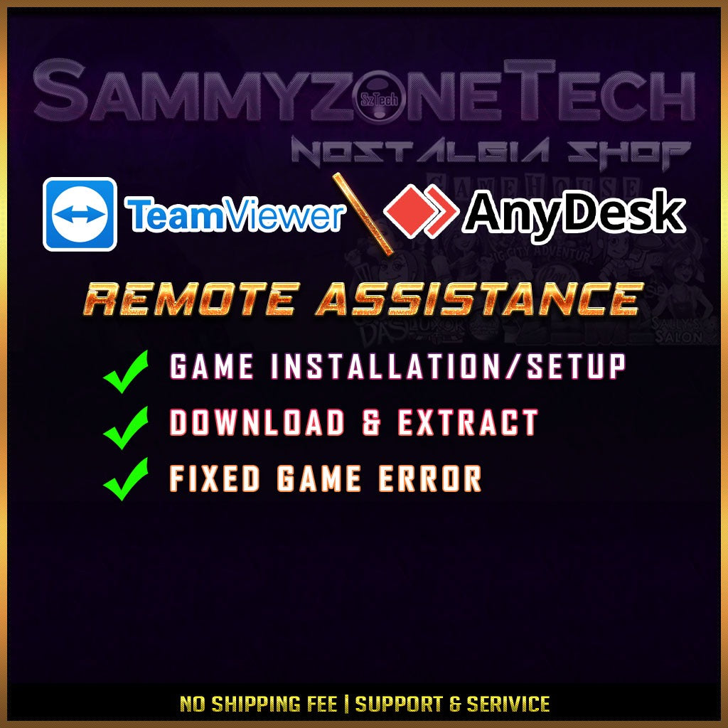 Remote Assistance by TeamViewer/AnyDesk | Support & Service | Game Installation | Fixed Error | Download & Extract