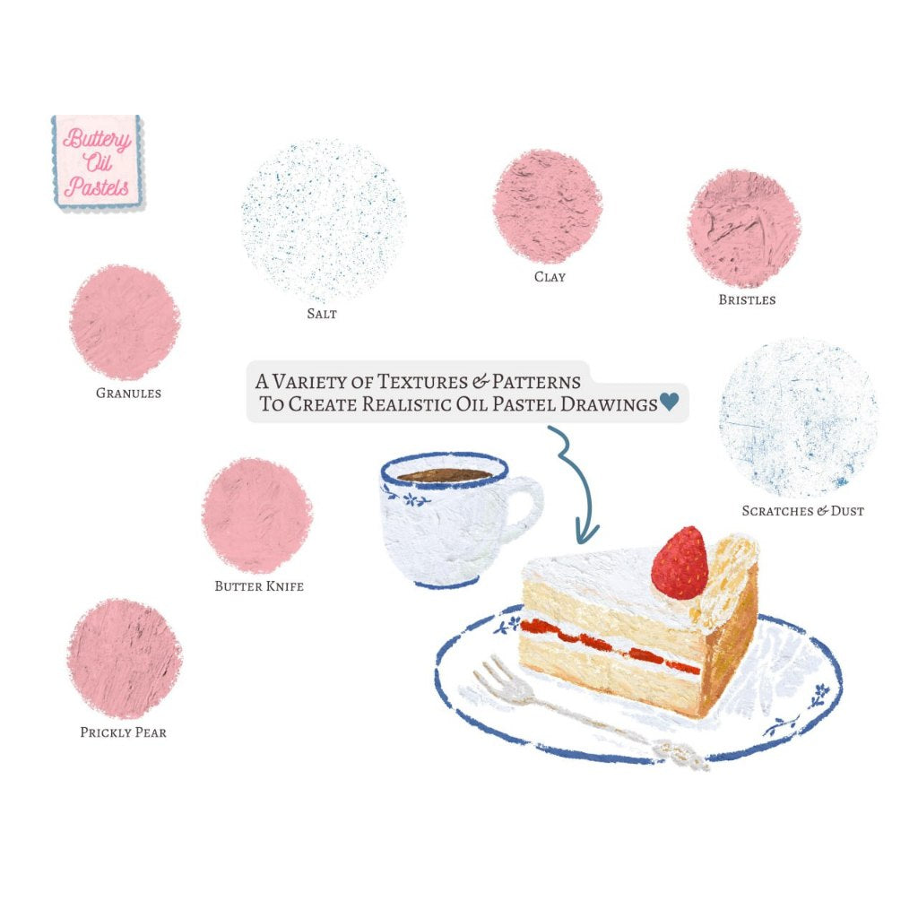 Procreate【T339】 Oil Pastel Painting Brushes for Procreate