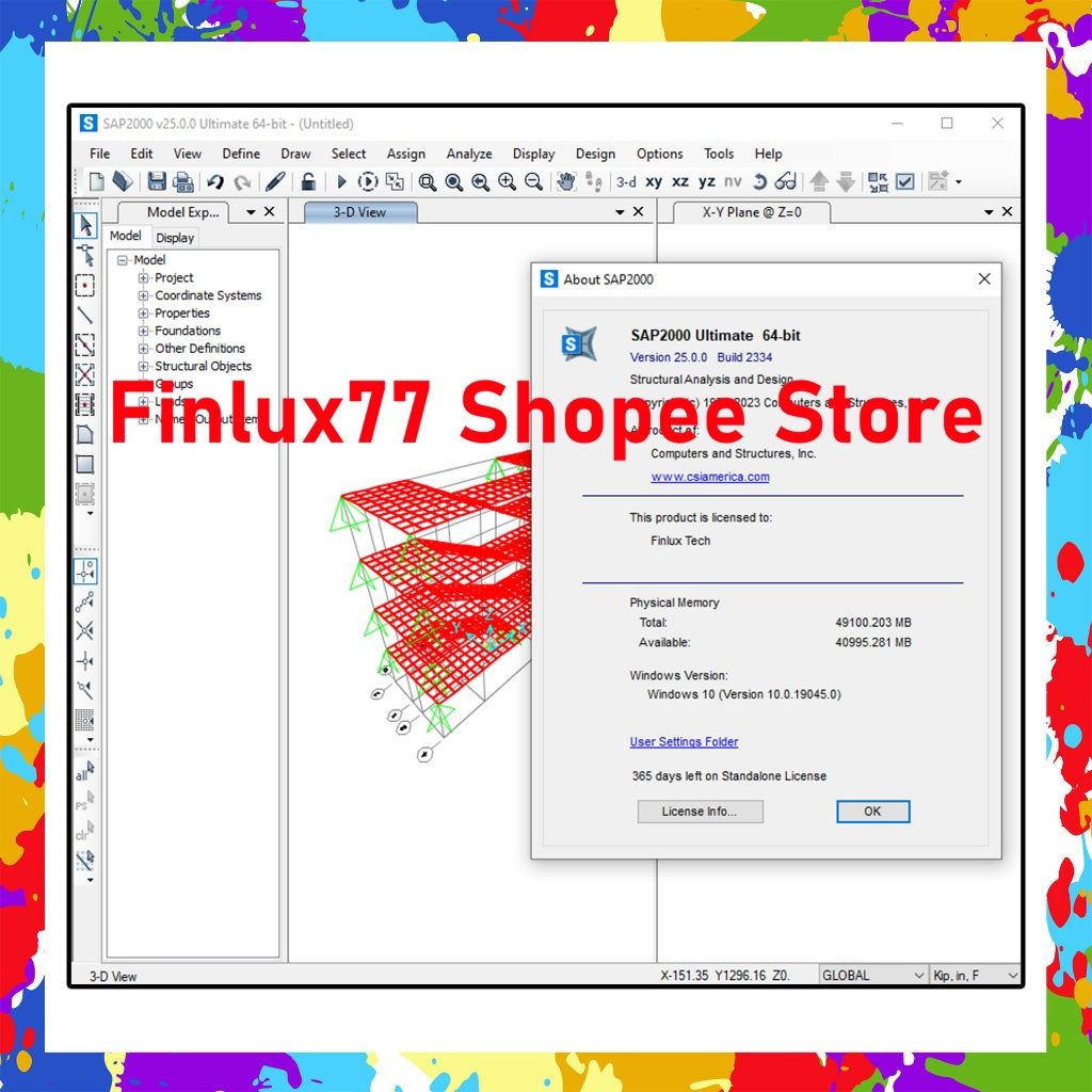 [SELF REDEEM] CSI SAP2000 Ultimate v26.3 Build 3220 Latest 2025 Lifetime For Windows (64-Bit) | SCI SAP 2000