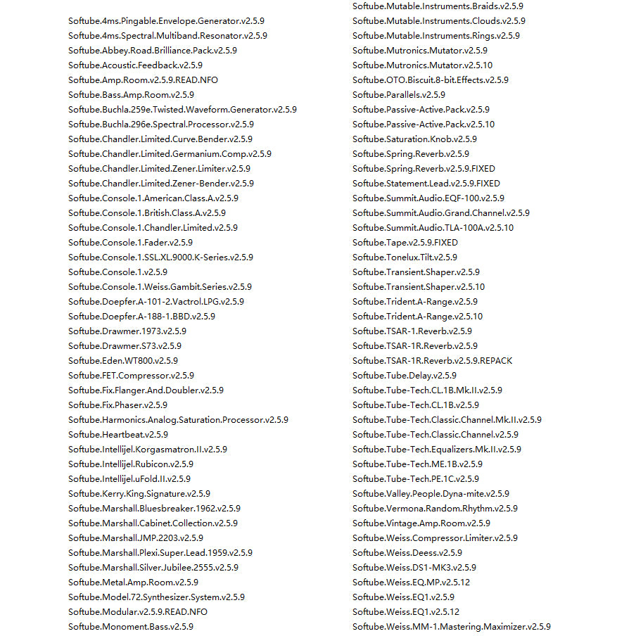 Softube Total Collection  (Windows 64Bit) VST2,VST3,AAX