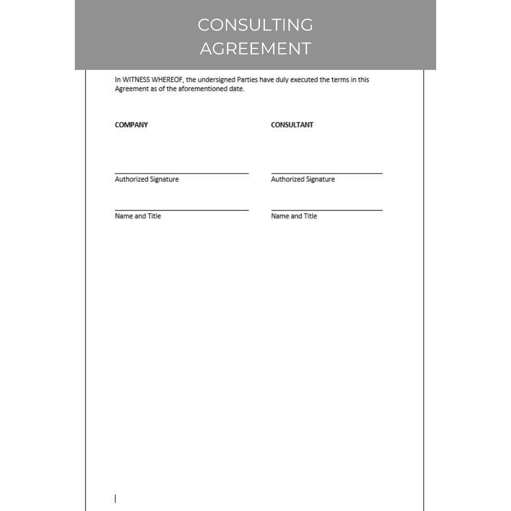 CONSULTING AGREEMENT