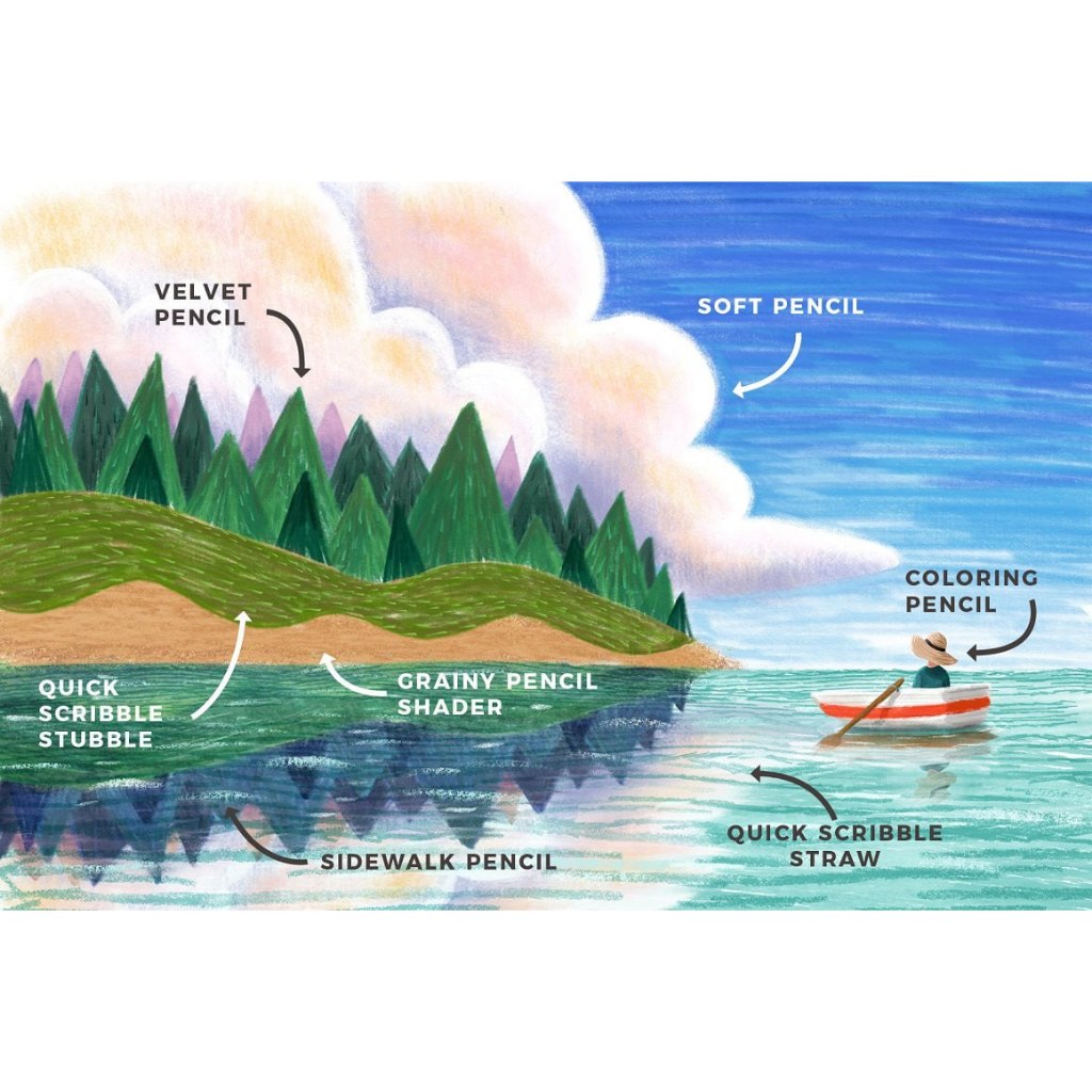 Procreate 【T238】 Pencil Box for Procreate