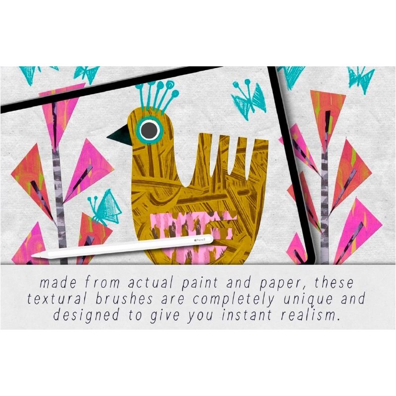 Procreate【T255】 Textural Illustration for Procreate