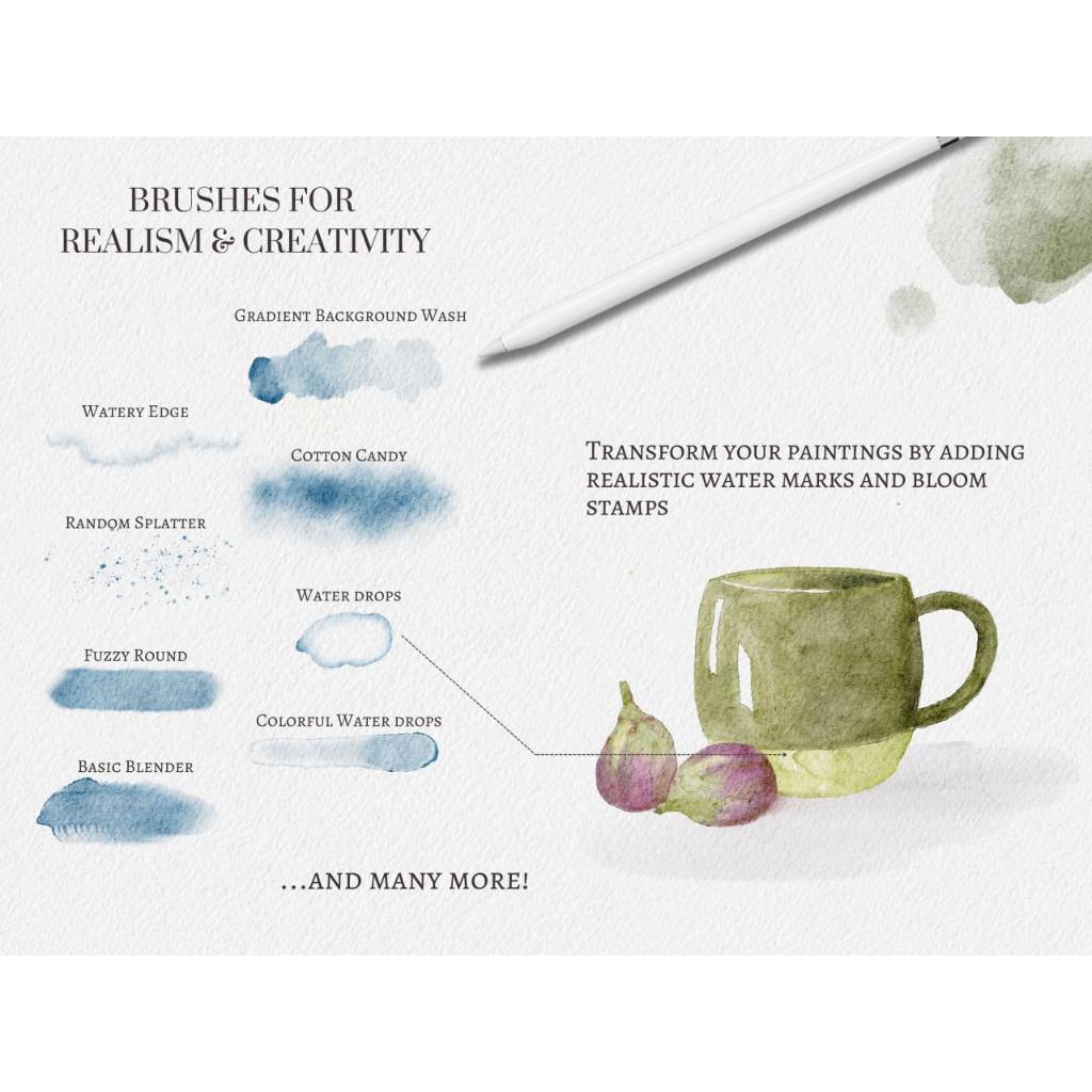 Procreate【T276】 Sublime Watercolor Brushes for Procreate