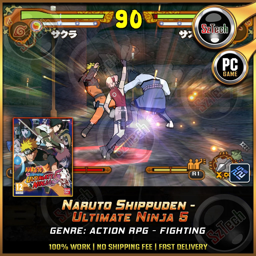 Naruto Shippuden - Ultimate Ninja 5 [ PC/Laptop GAME] Offline GamesNaruto Shippuden GamePCSX2 Emulator