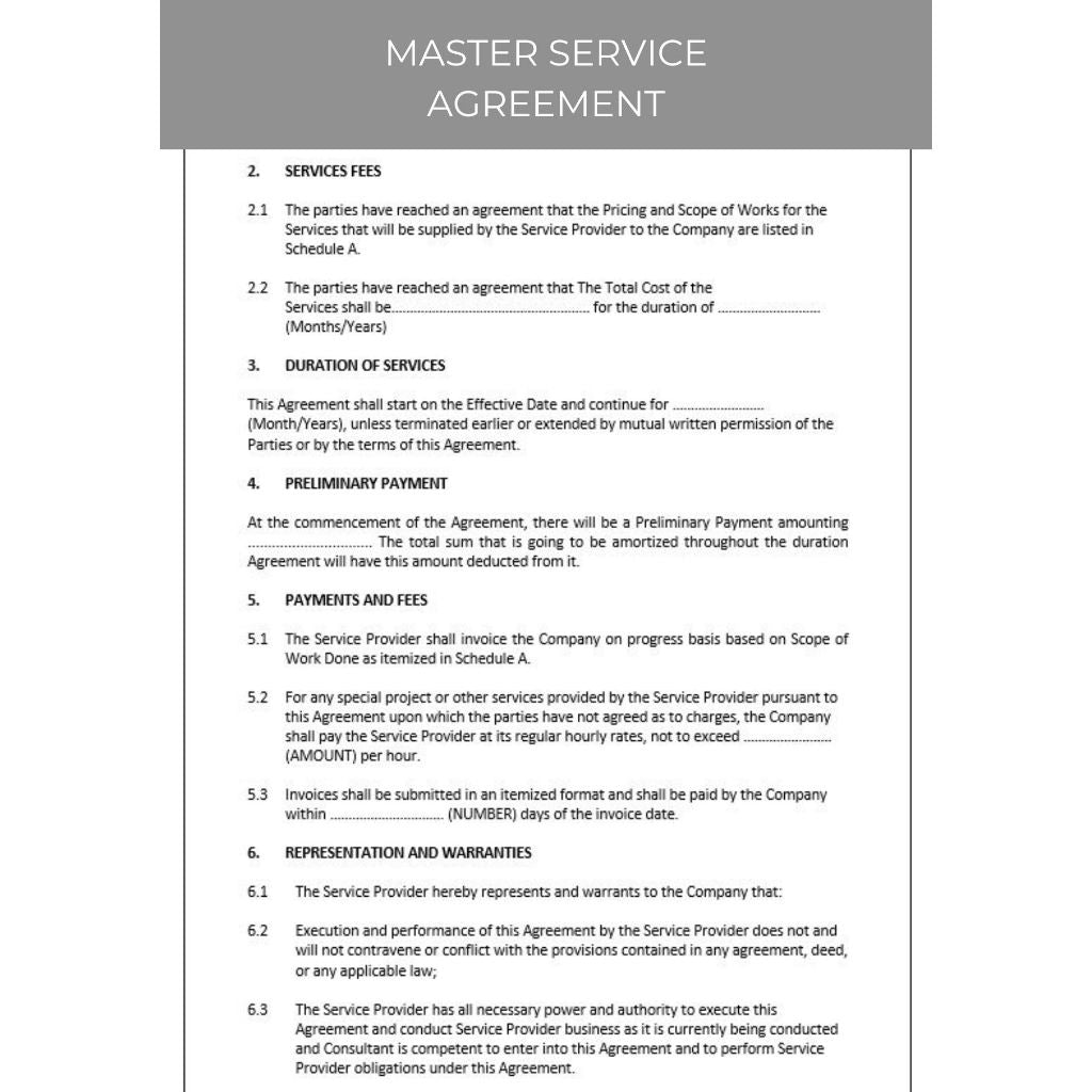 MASTER SERVICES AGREEMENT