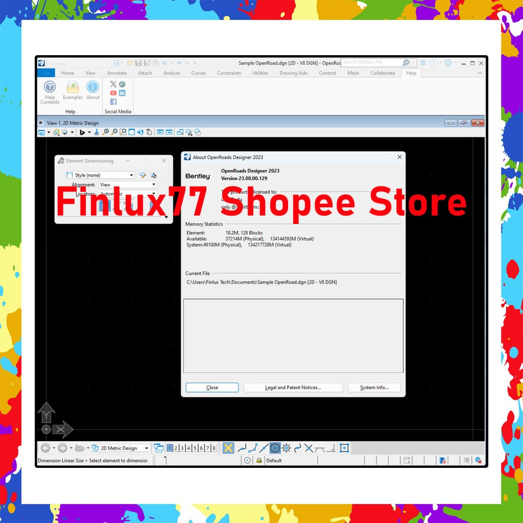 [SELF REDEEM] Bentley OpenRoads Designer 2024 v24.00 Lifetime For Windows (64-Bit)