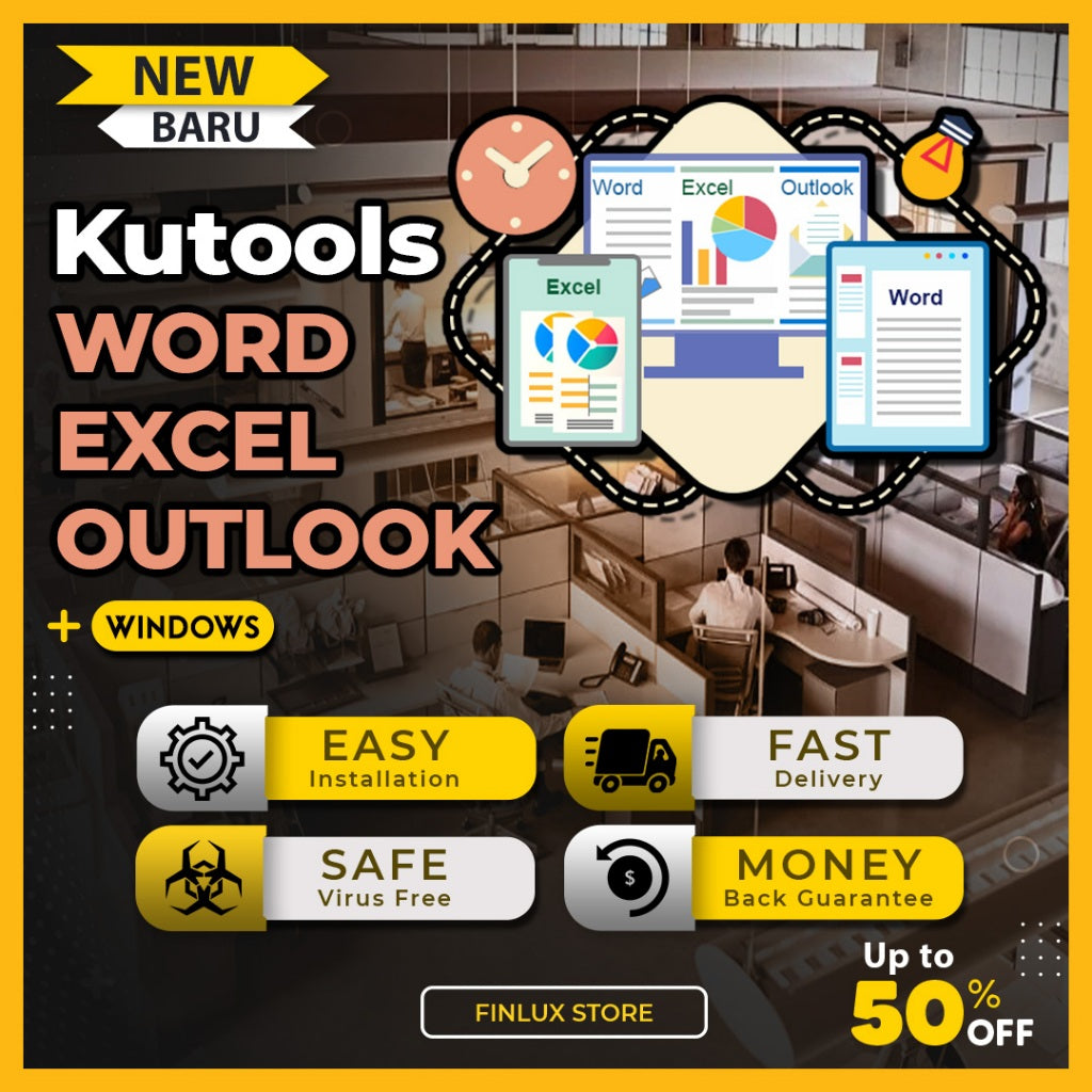 Kutools for Word Excel Outlook 2013, 2016, 2019, 2021 Latest Lifetime For Windows
