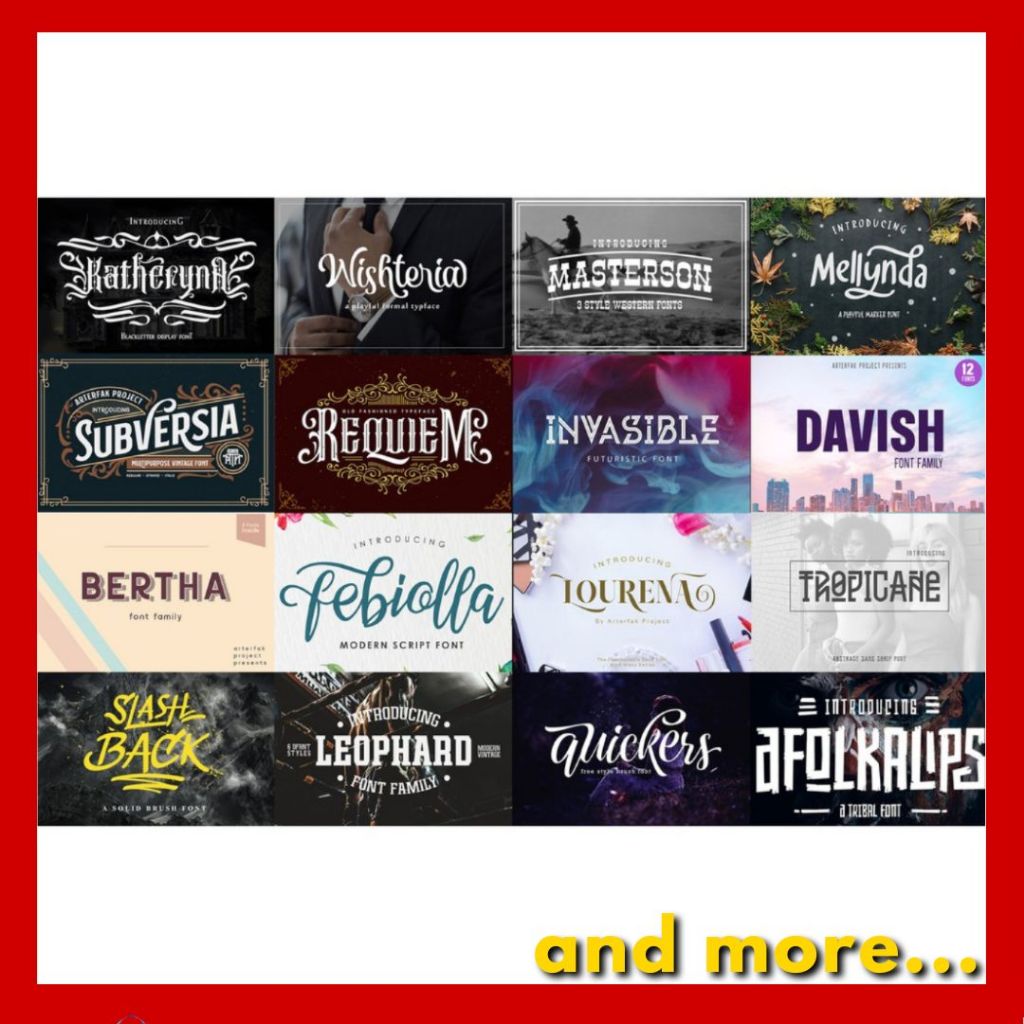 Font Bundle Collection | TTF & OTF Font.