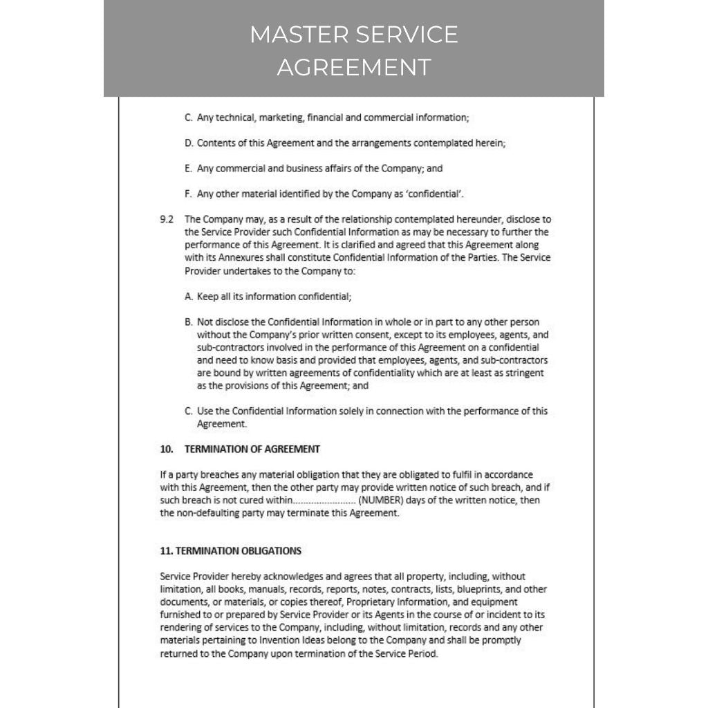 MASTER SERVICES AGREEMENT