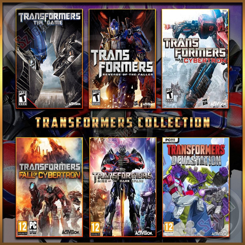 Transformers Collections [PC/Laptop Games]The GameRevenge of the FallenRise of the Dark SparkFall/War of Cybertron