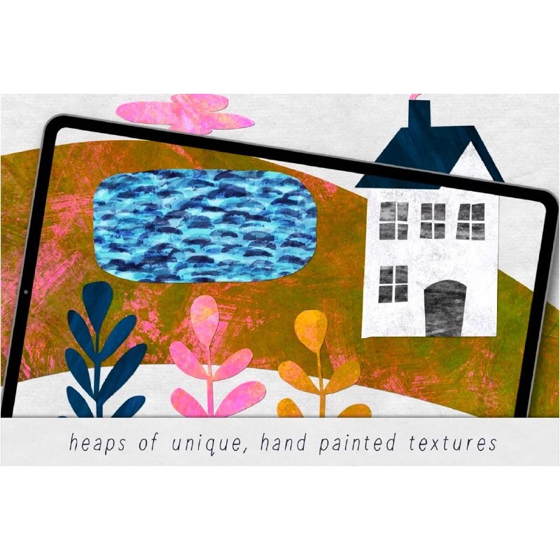 Procreate【T255】 Textural Illustration for Procreate