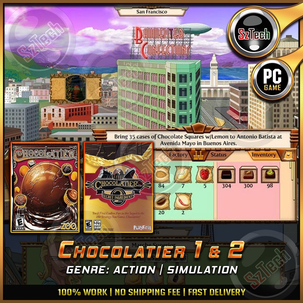 Chocolatier 1-2 [PC GAME]  [ DIGITAL DOWNLOAD] Classic GamesAction-SimulationNostalgia Game