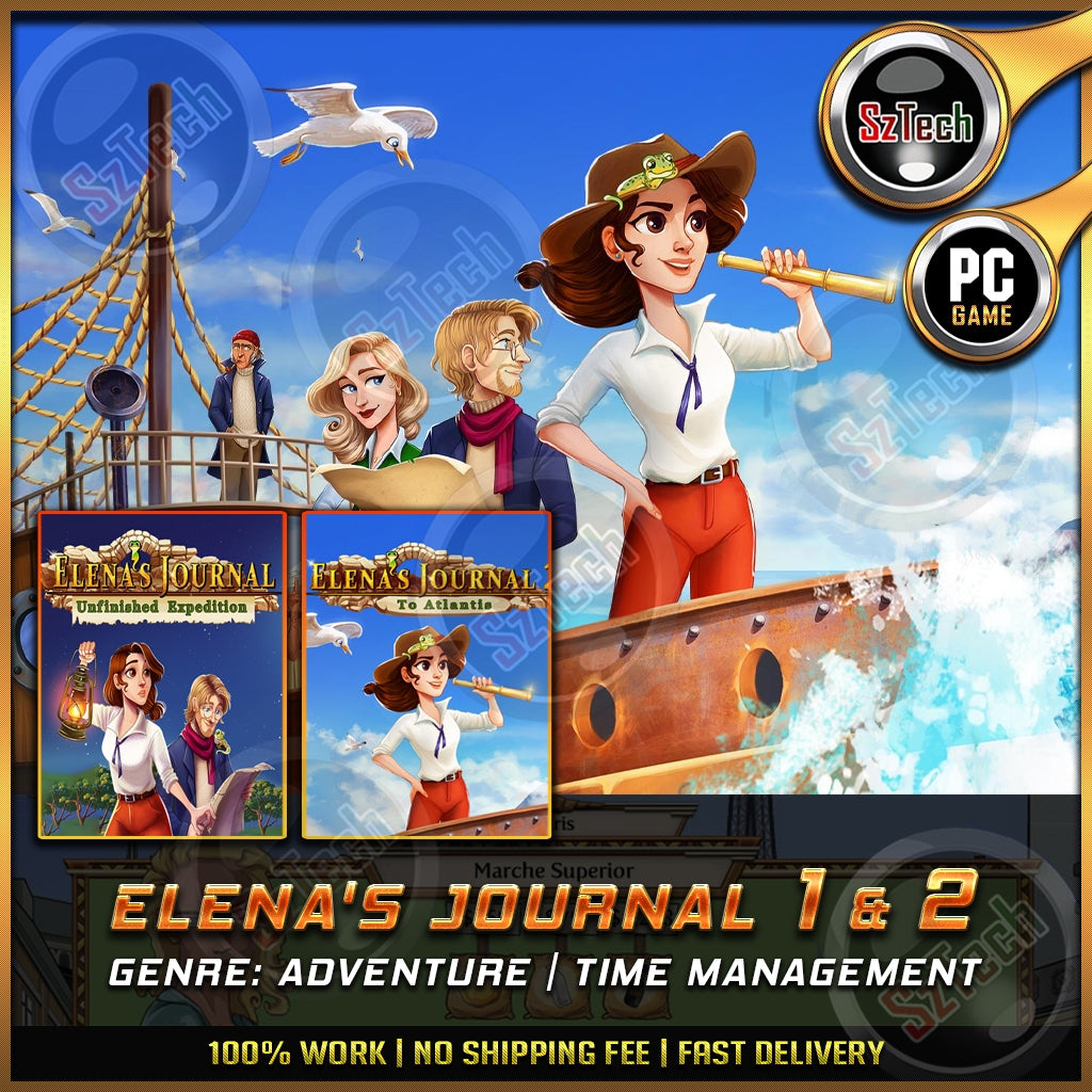 Elena's Journal - Unfinished Expedition | To Atlantis [PC GAME]  [ DIGITAL DOWNLOAD] Classic GamesAdventure