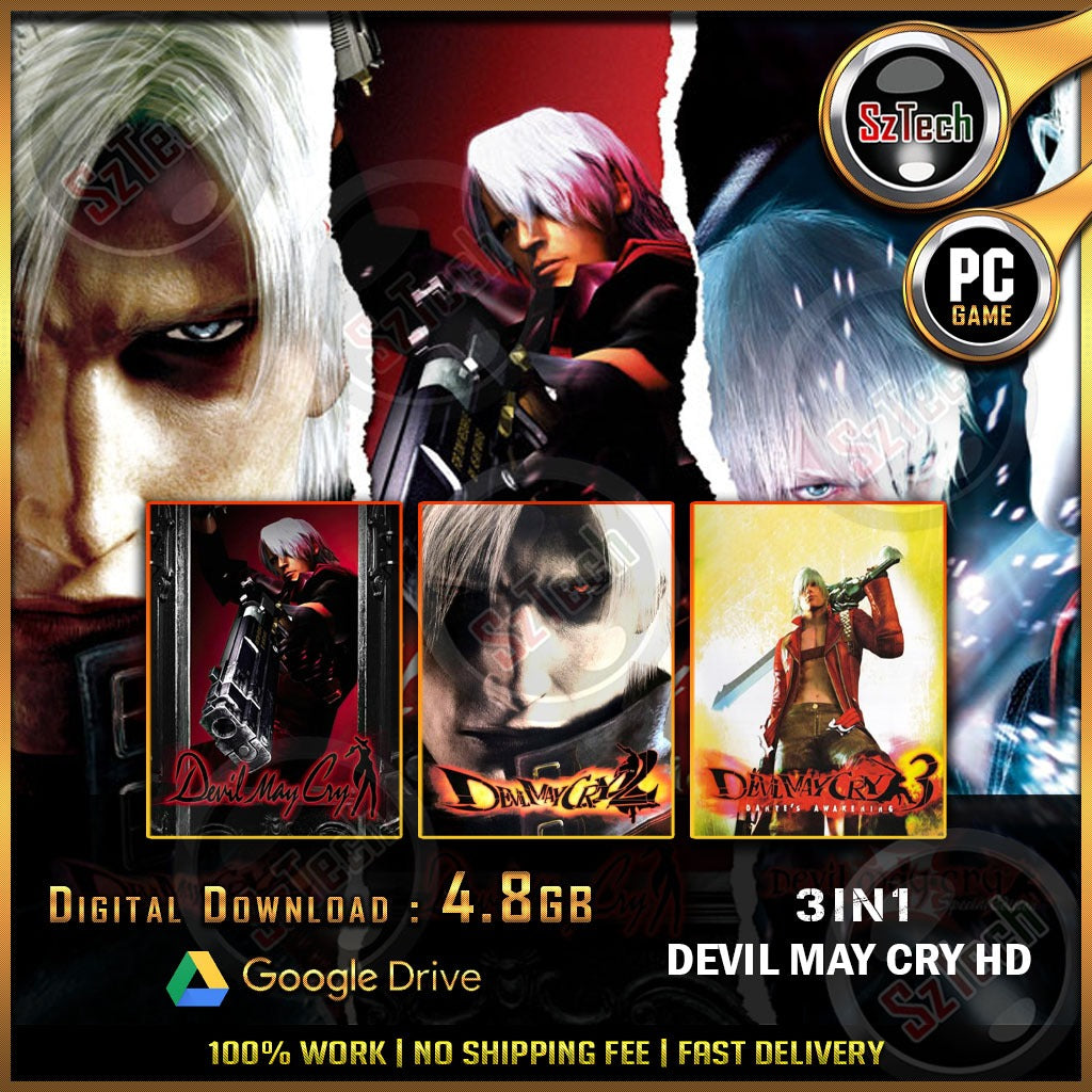 Devil May Cry HD Collection | 3IN1 [PC GAME][ DIGITAL DOWNLOAD][ CLASSIC PC GAMES ]action-adventureDMC