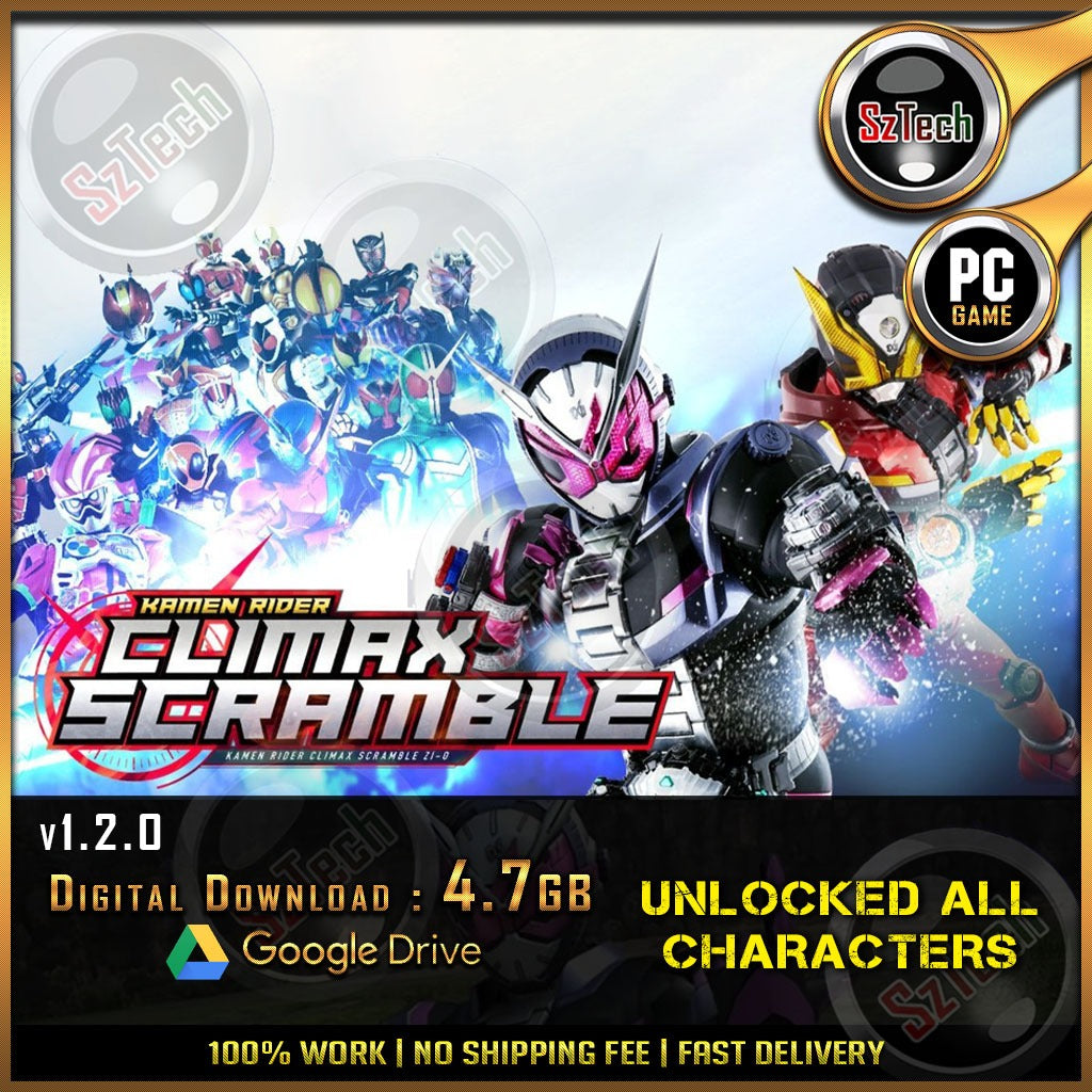 Kamen Rider Climax Scramble [ PC/Laptop GAME ]Fighting game - Role-playing Video GameYuzu EmulatorNintendo Switch