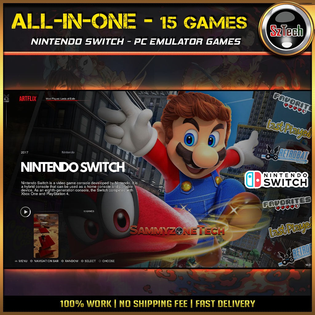 All-in-one Games [ PC/Laptop GAME ]Super mario - Mega ManYuzu EmulatorNintendo Switch PC Emulator