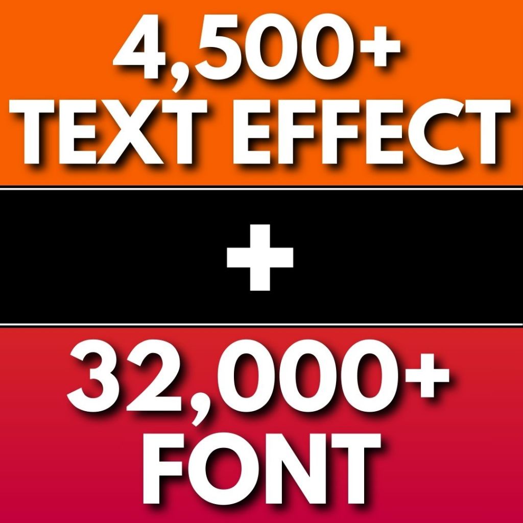 Text Effect for Adobe Photoshop & Adobe Illustrator (PSD and Ai) | Fonts Collection Bundle (TTF and OTF)