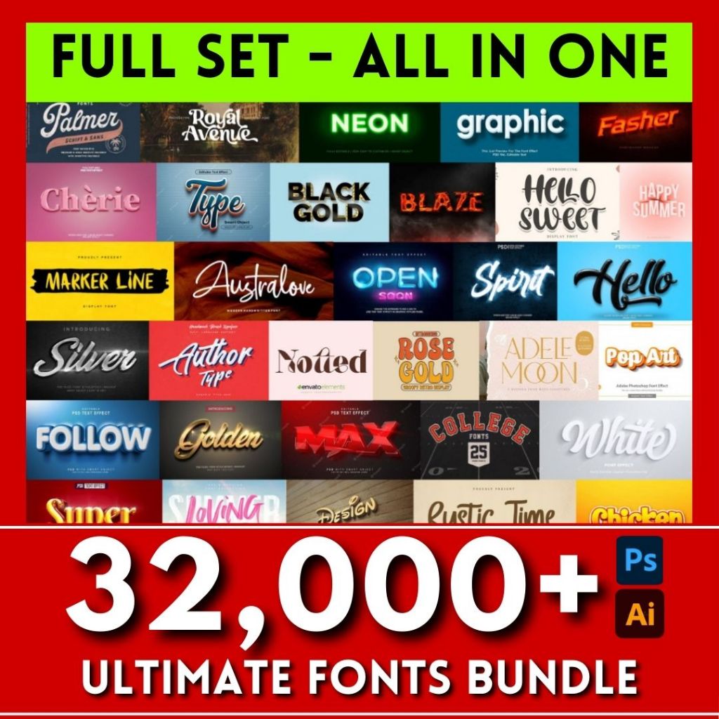 Font Bundle Collection | TTF & OTF Font.