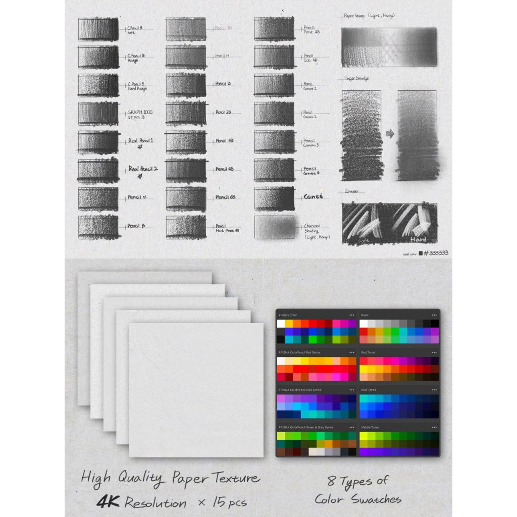 Procreate【T257】 COFE's Ultimate Pencil Pack for Procreate