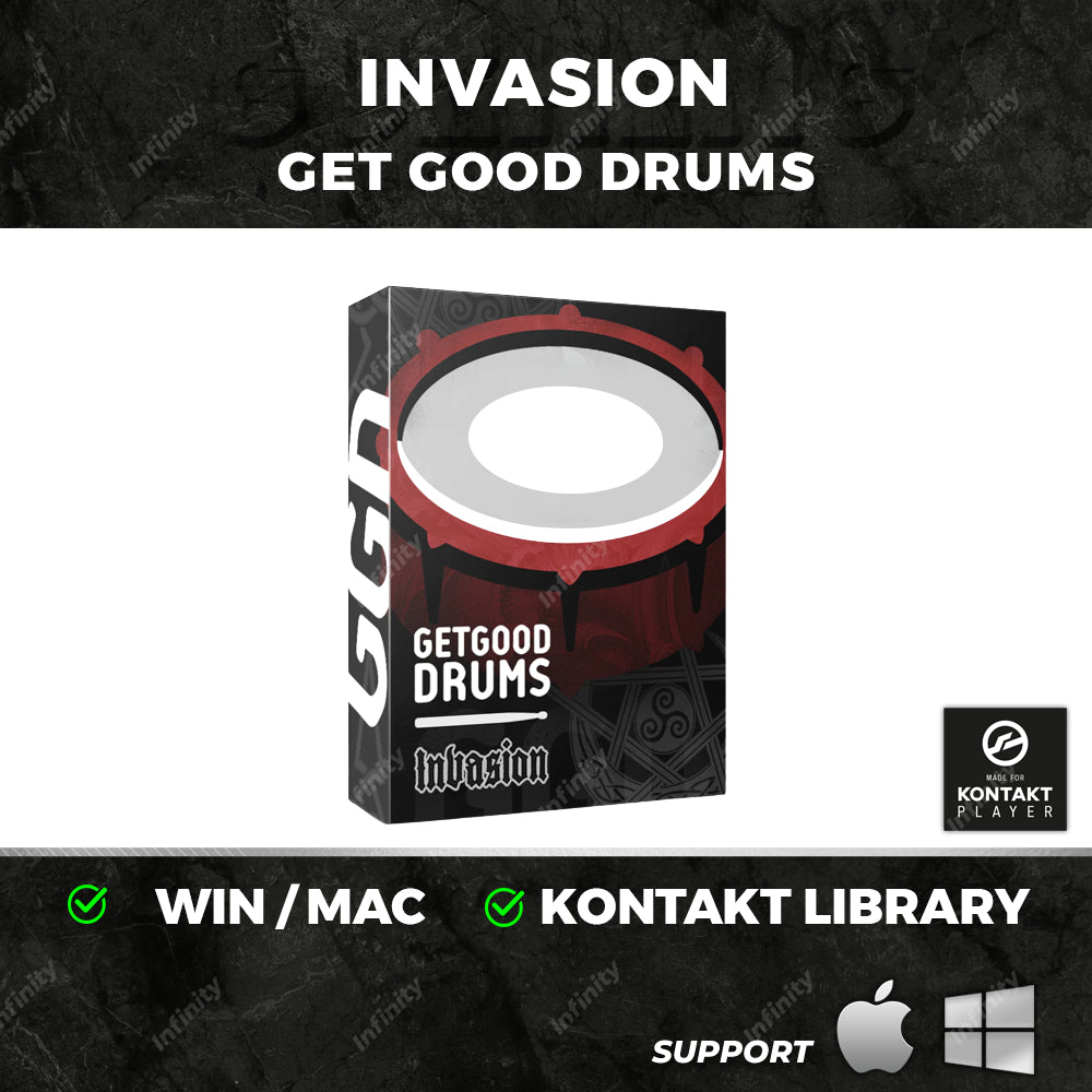 Invasion  Get Good Drums (Win/Mac) *Kontakt Library*