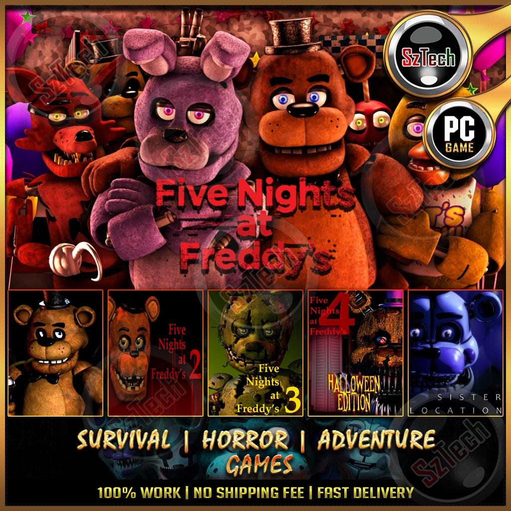 Five Nights at Freddy's 1-5 [PC GAME]  [ DIGITAL DOWNLOAD] Classic GamesAdventure Game