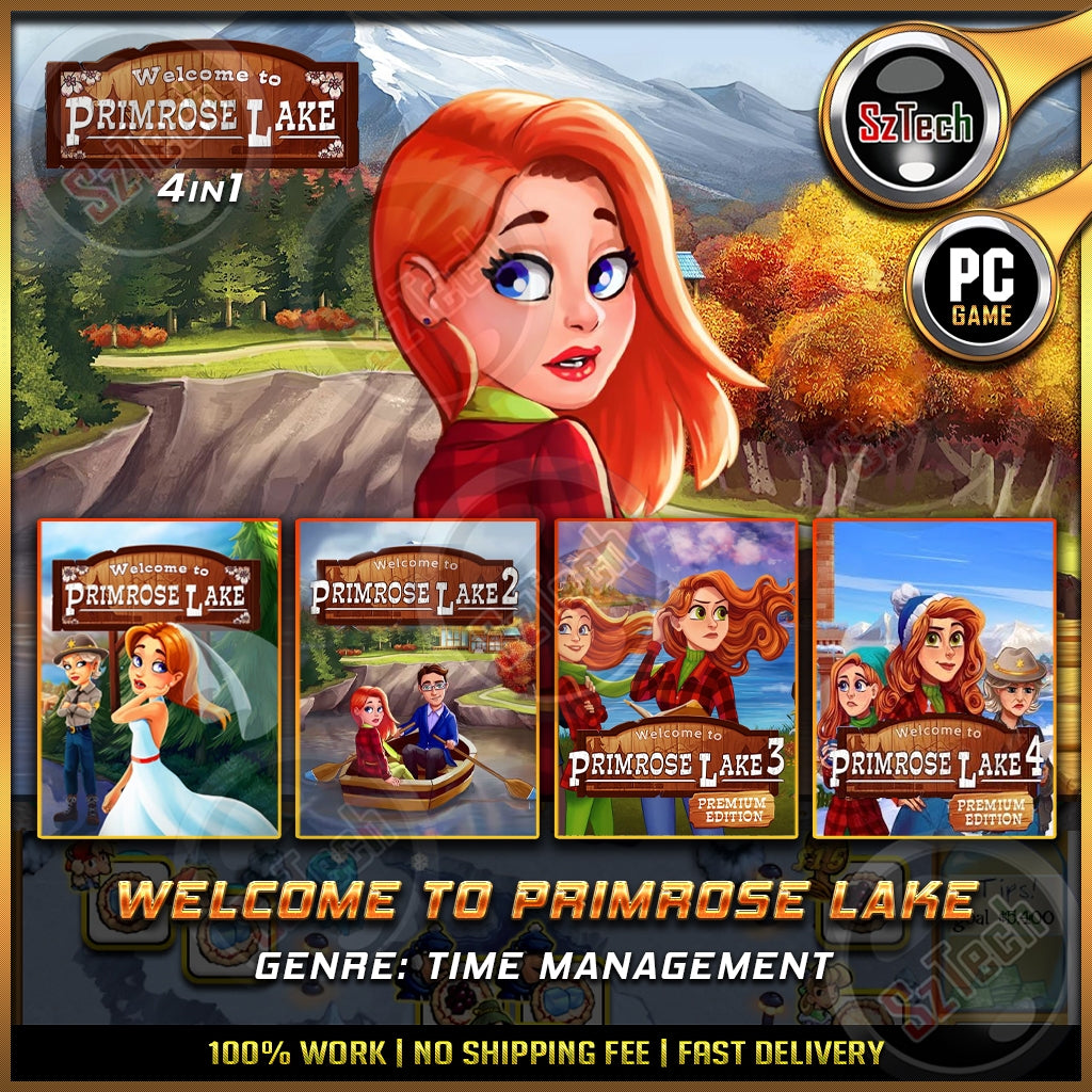 Welcome to Primrose Lake - 5 IN 1 [PC GAME]  [ DIGITAL DOWNLOAD] Classic GamesTime ManagementNostalgia Game