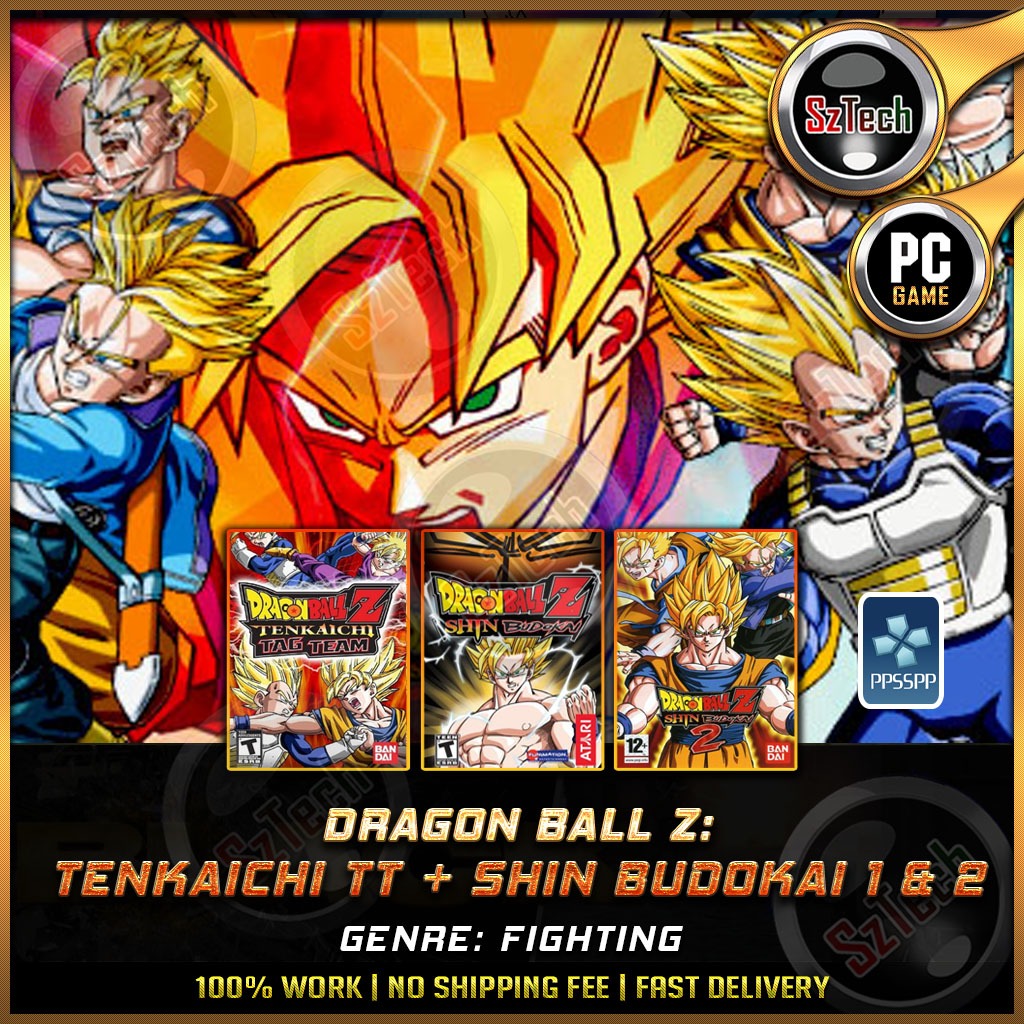 Dragon Ball Z Tenkaichi Tag Team + Shin Budokai [ PC/Laptop GAME] Offline GamesFightingDragon Ball ZPPSSPP Emulator
