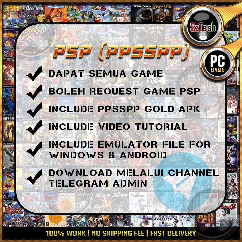 PlayStation Portable PSP All Games [ Game for PC/Laptop/Android Phone ] Offline GamesPPSSPP Emulator