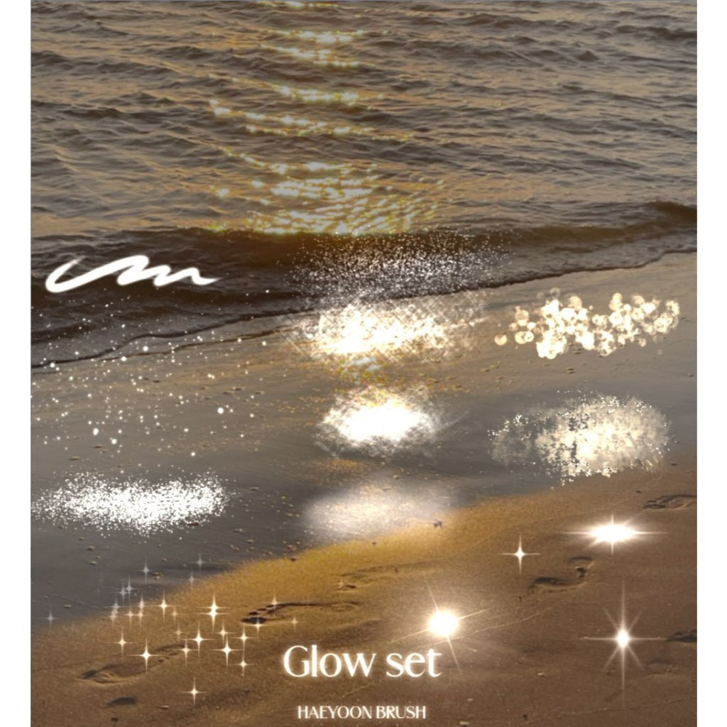 Procreate【T340】 Glow Brush Set for Procreate