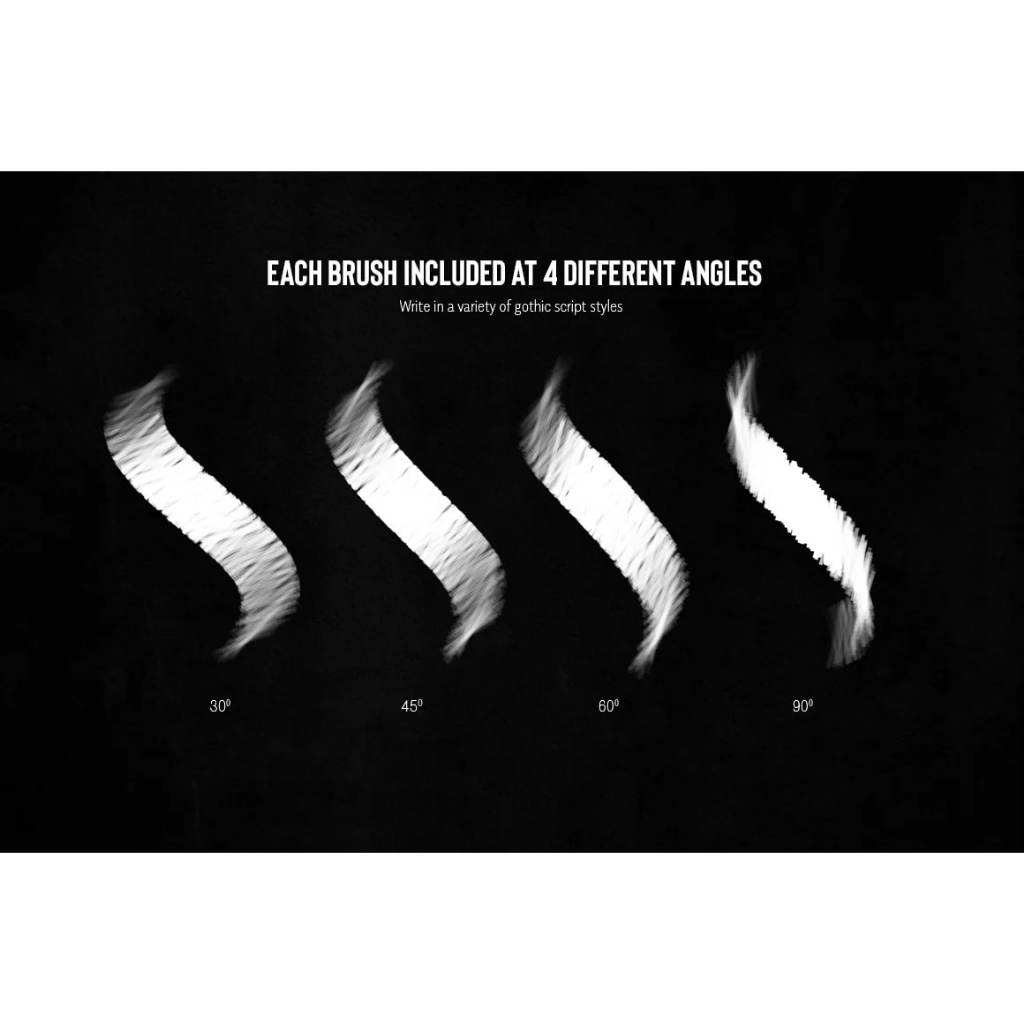 Procreate【T252】 The Bewitched Blackletter Brush Collection