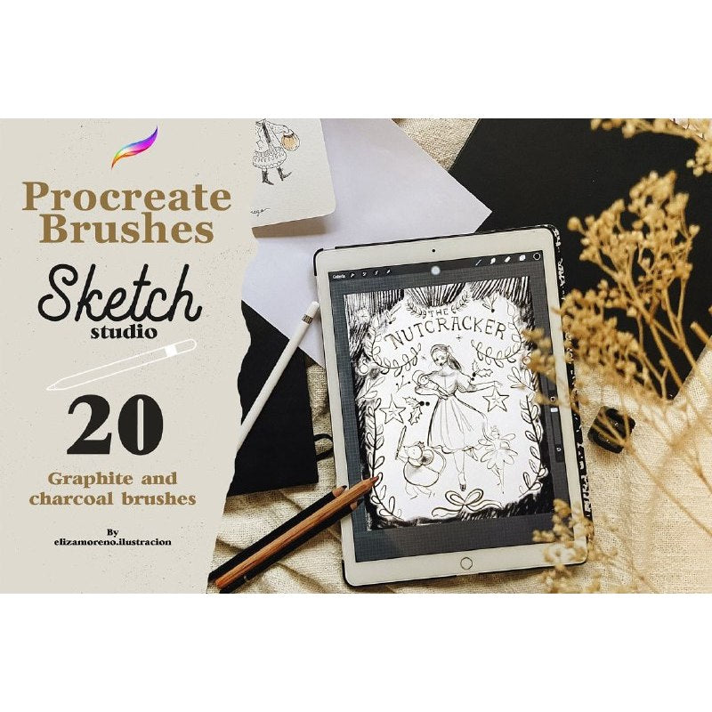Procreate【T248】 Sketch Studio Brushes for Procreate