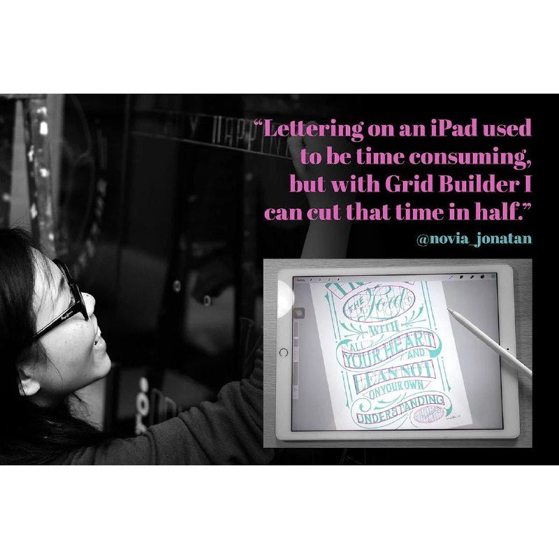 Procreate【T256】 Grid Builder