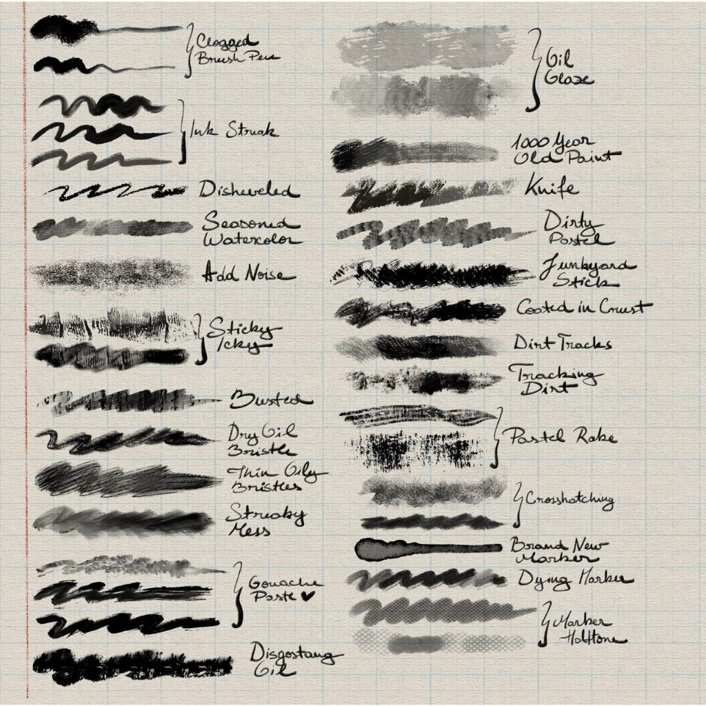 Procreate【T272】 Dawner's Procreate Brush Pack Vol. 2