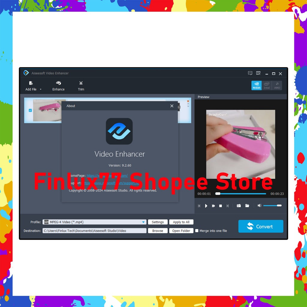 Aiseesoft Video Enhancer v9.2.60 Latest 2024 Lifetime For Windows